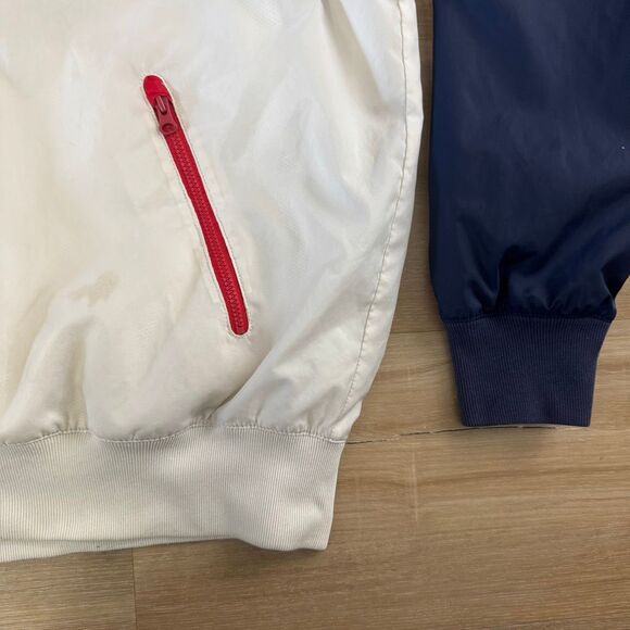 Vintage Nike Red White And Blue Windrunner Hooded Jacket Size Large Windbreaker - Picture 4 of 9